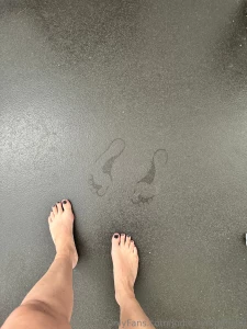 Sweaty feet today after the gym part 2