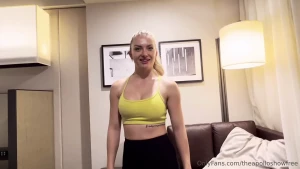 I cum on eden lux s titties in this amateur hotel bg there was no