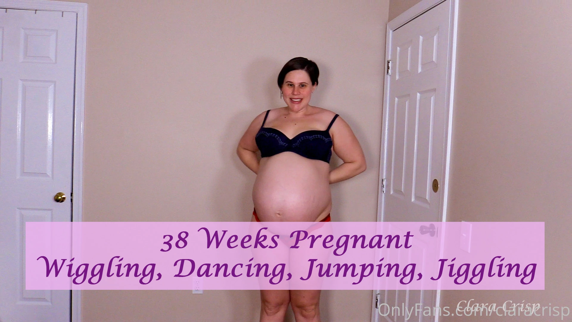 Preview wiggling dancing jumping jiggling at 38 weeks pregnant this 