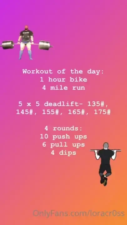 Your workout of the day stay fit and happy my kinky friends part 2 