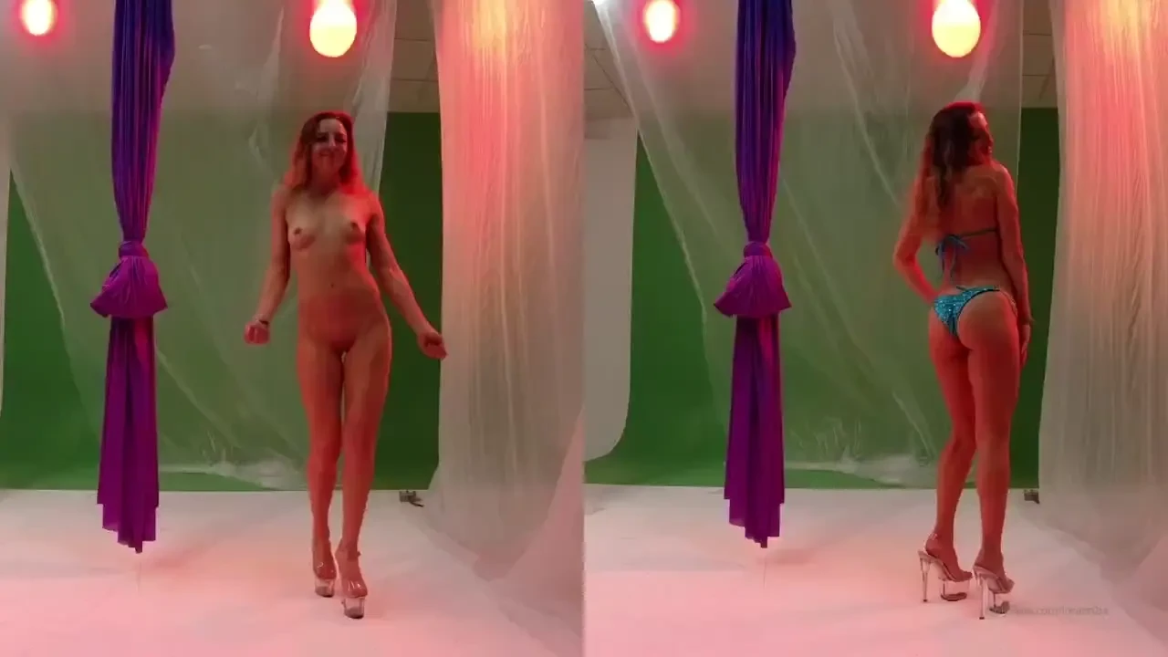 Bikini bodybuilding posing routine clothed vs nude 