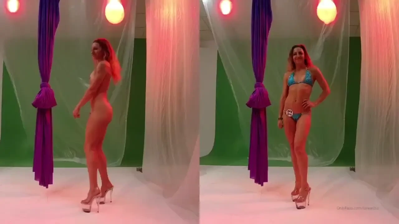 Decided to splice the whole clothed vs nude fitness study together - 