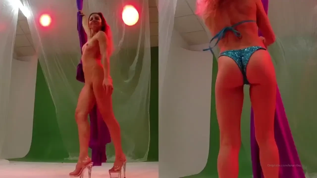 Clothed vs nude silks dance 