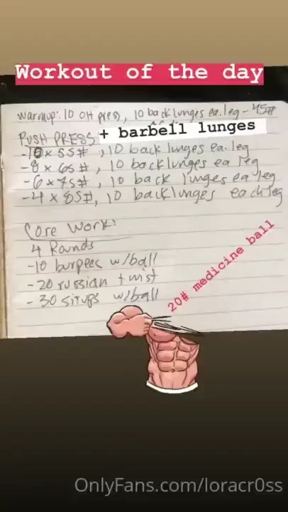 Workout of the dayyyyyy play along and when i m back home they ll be part 1 