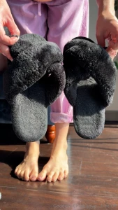 Step into 2025 with my worn black slippers beta the new year is almost part 1