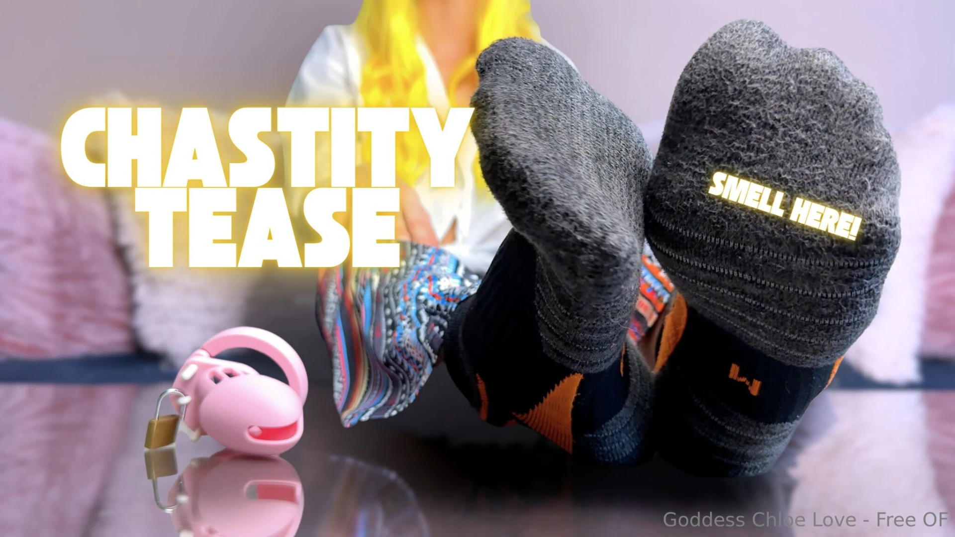 New beta assignment locked weak and sniffing for my feet you know who 