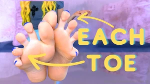 Worship each toe joi well l0ser you already live for my toe spreads