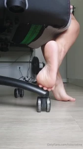 Watch my sole in the office