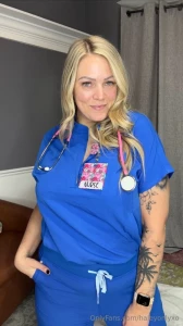 Your 6 3 blonde nurse at your service