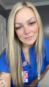A 6 3 blonde nurse in scrubs sounds like a pretty good deal if you ask