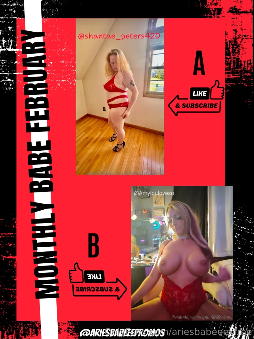 Monthly babe contest round 1 - shantae_peters420 amylovesu2 - swipe part 1 