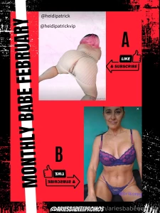 Monthly babe contest round 1 - heidipatrick brikorey - swipe for full part 1