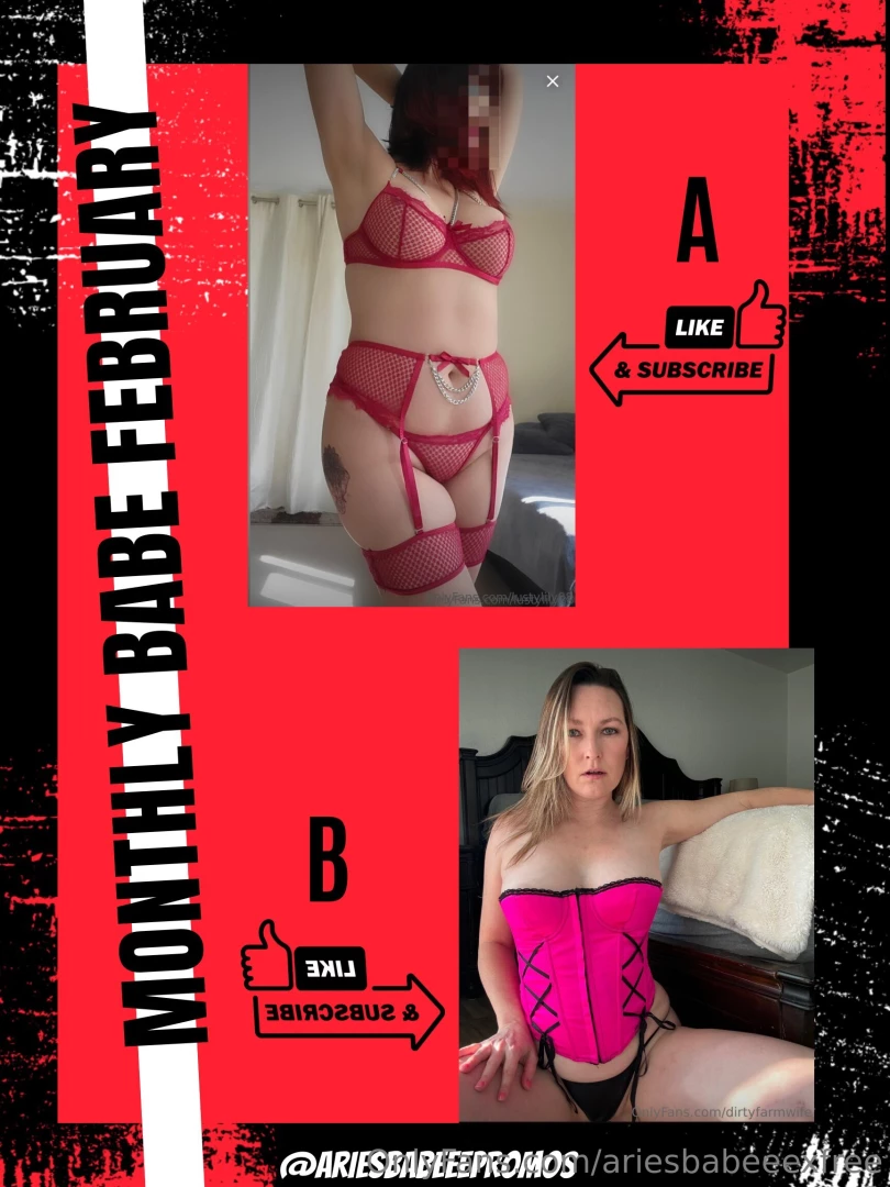 Monthly babe contest round 1 - lustylily88 dirtyfarmwife - swipe for 