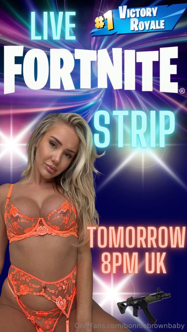 Live tomorrow night 8pm uk time fortnite strip games chatting 