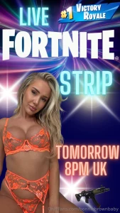 Live tomorrow night 8pm uk time fortnite strip games chatting