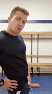 I show you my hard cock in the locker room what would you do take a