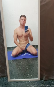 Today stretching on the floor it got me hard do not miss it on the vip part 1