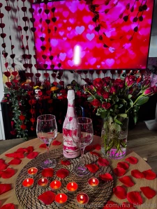 I tried to create a truly romantic atmosphere for valentine s day the