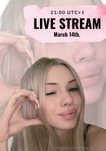 First spring live stream don t miss it -- gt 21 00 utc 1 march 14th i