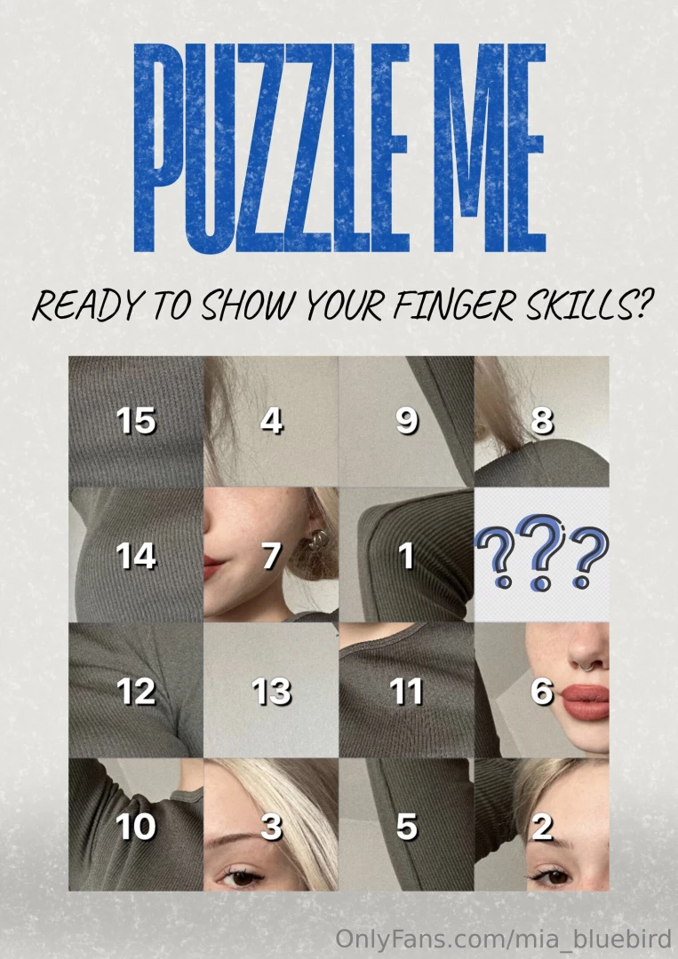 Puzzle me let s test your finger motor skills i hope you re hungry to 