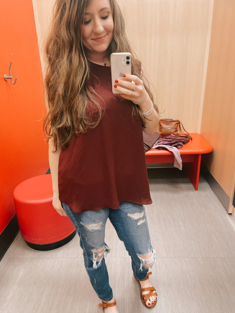 Trying on clothes in the dressing room join me 