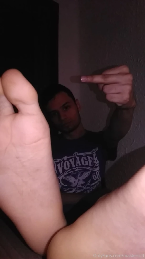 This is my latest video i dominate you with shoes socks and bare feet 