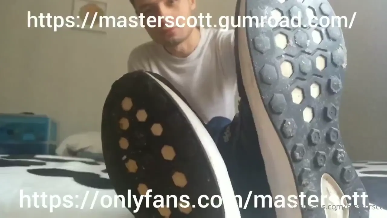 Feet tease with verbal domination sneakers and socks