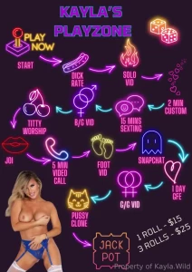Kayla s playzone cum roll my dice and win every turn amazing prizes to