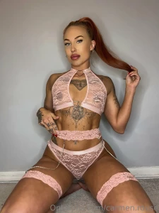 She looks cute and innocent in pink