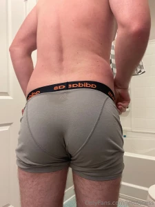 A touch more tan but the same great bulge and plump ass unlock to see part 1