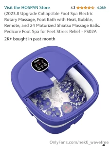 The foot spa i want is on sale tip 5 to receive a feet pic set tip 9 part 1