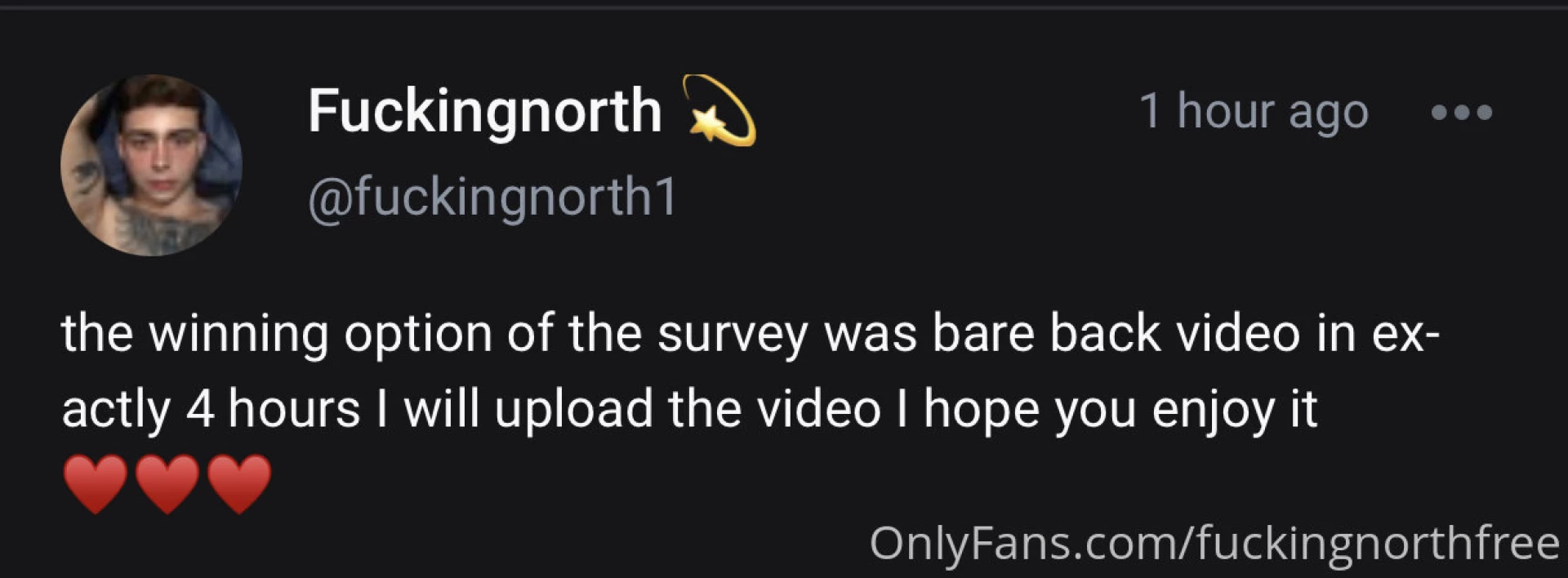 Are you going to miss it in 3 hours i ll be posting a bare back video 