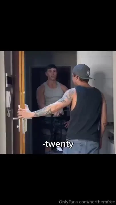 This huge boy knocks on my door by mistake he has a beautiful body and 