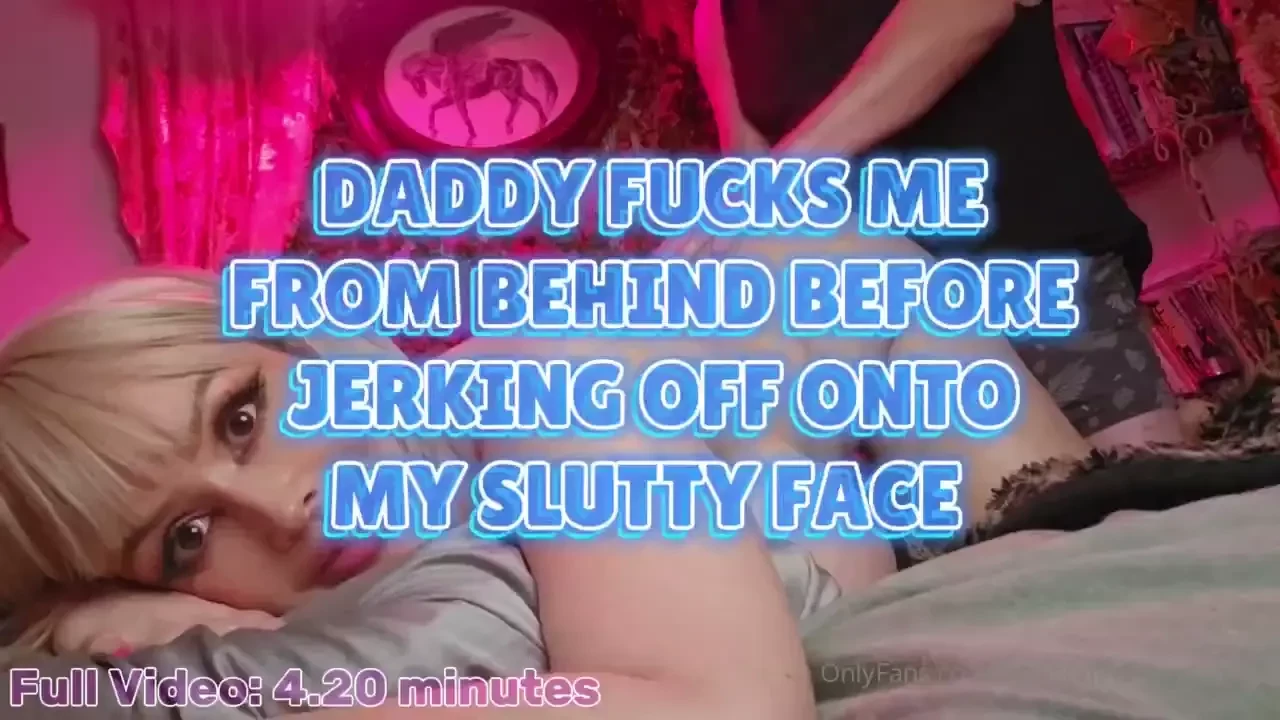 Daddy fucks me from behind before jerking off onto my face 20 buy this 