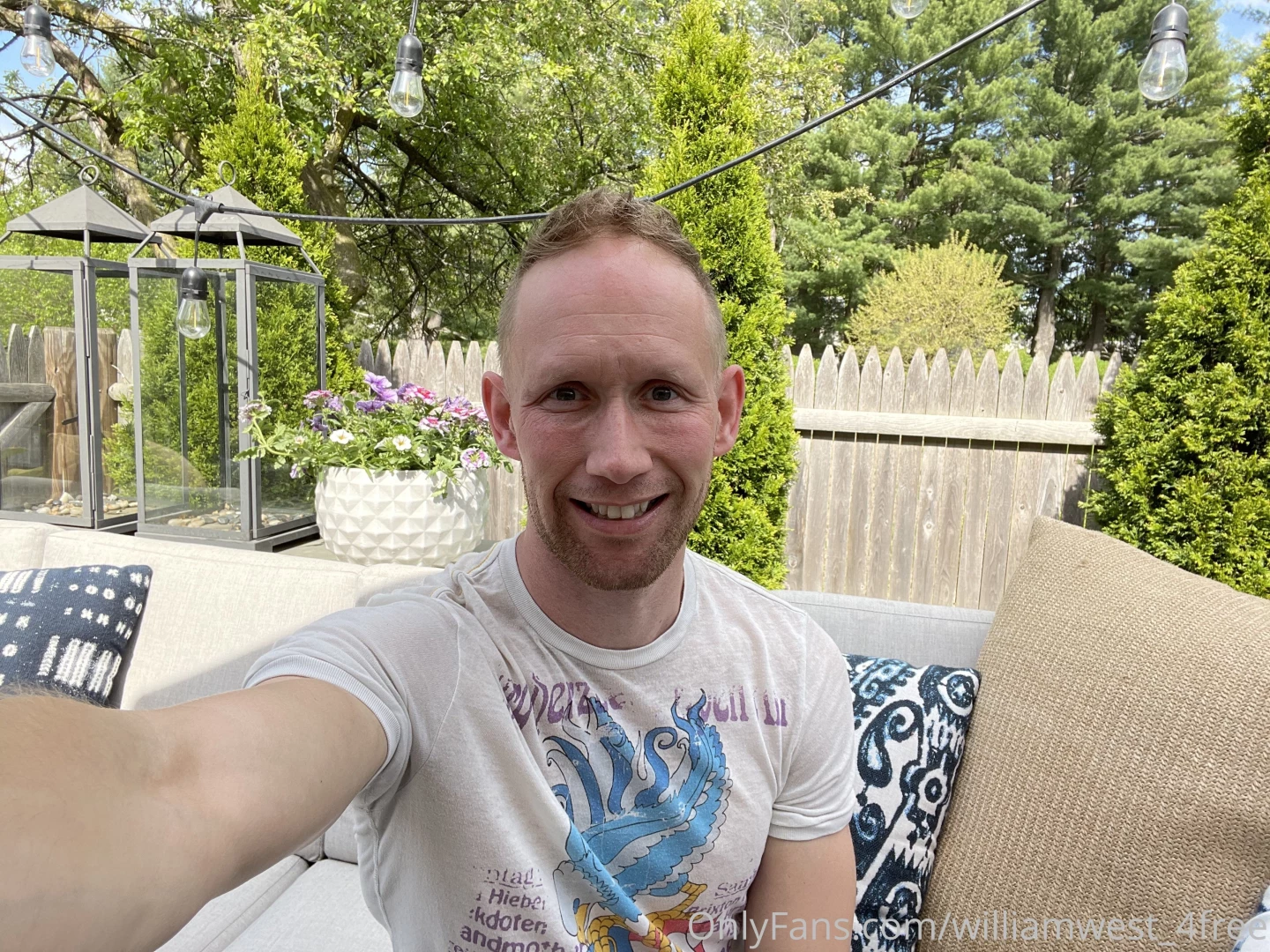 Patio set up complete got a boner after and then jerked off hope my 