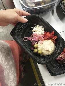 We made a new pizza variety shrimp romesco with arugula so good i