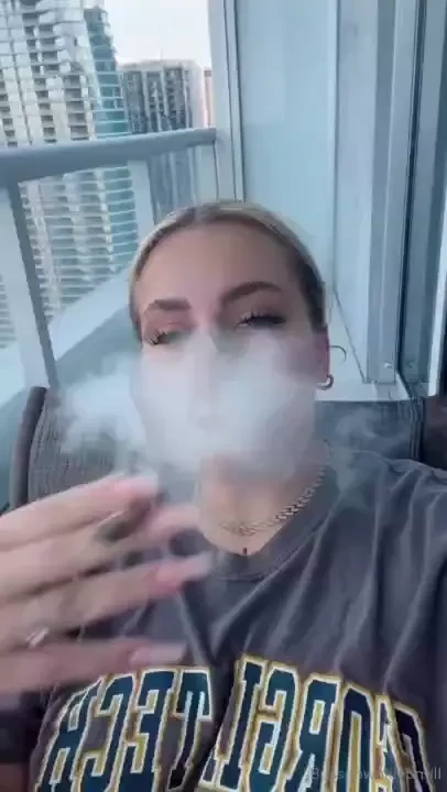 Feeling the breeze and lighting up living my best life 