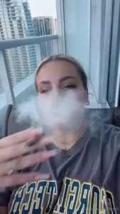 Feeling the breeze and lighting up living my best life