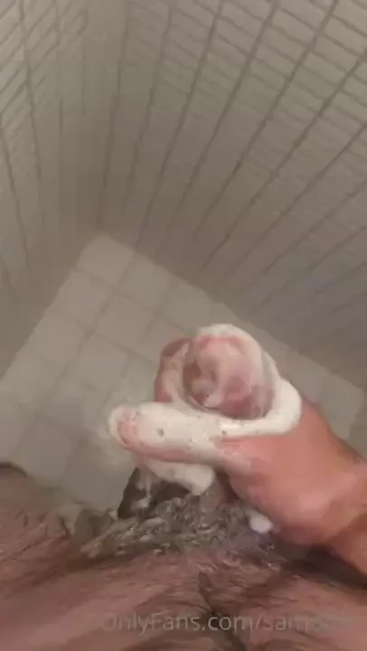 Pov - you re me lathering up soap on your dick in the shower but then 