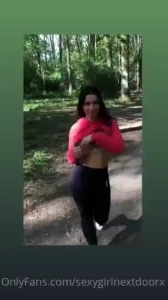 Got my titty out in the woods wish u were here