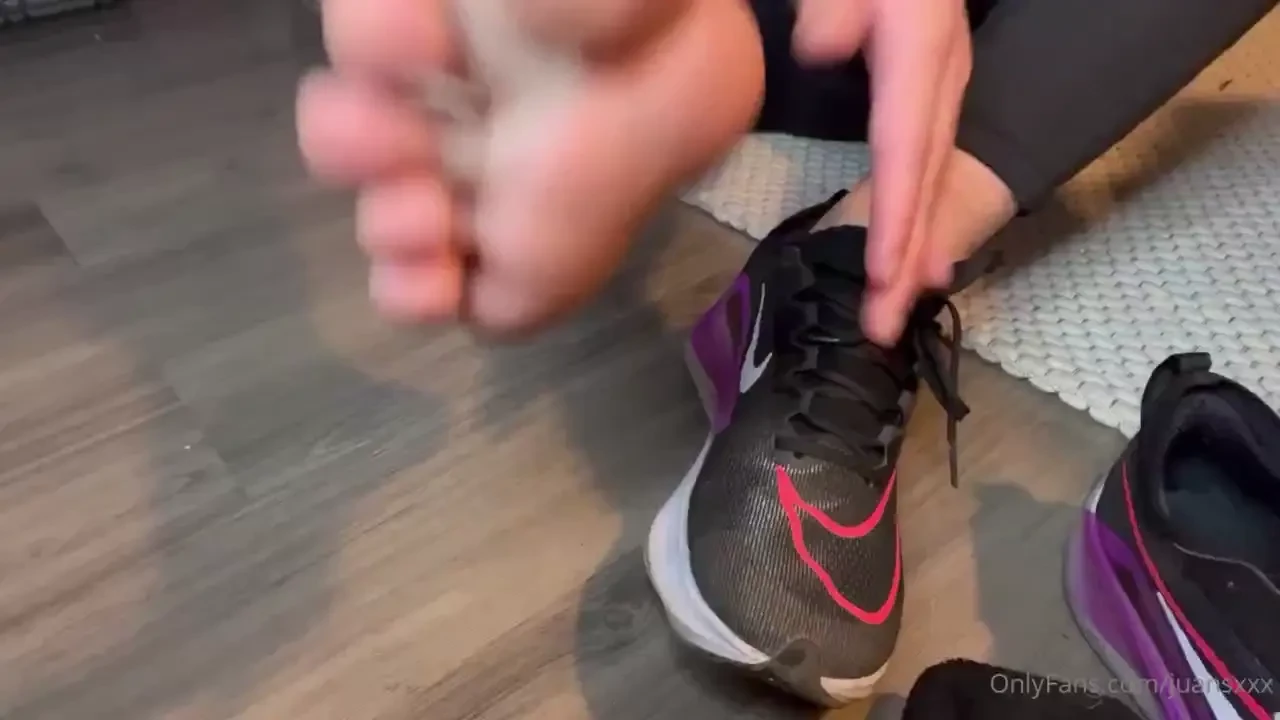 After run feet 