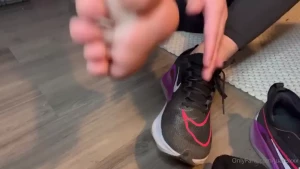 After run feet
