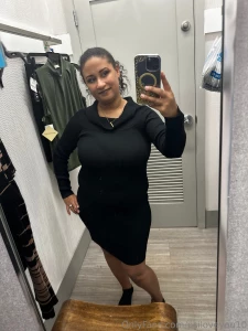 Try on haul outfit 4 another sweater dress all black looks good on me part 1