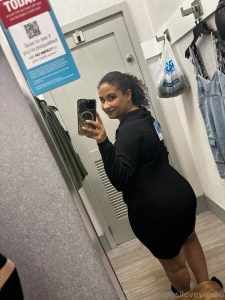 Try on haul outfit 4 another sweater dress all black looks good on me