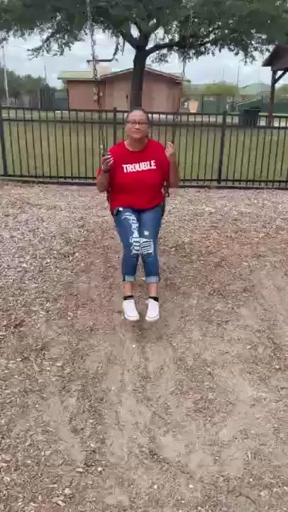 Swinging at the park on this lovely breezy saturday hope everyone is 