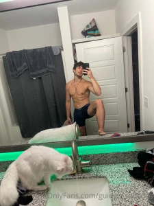 My cat likes to photo bomb my mirror pictures haha