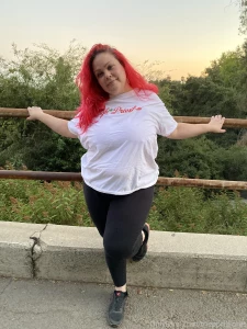Flashing my titties for you during my evening hike