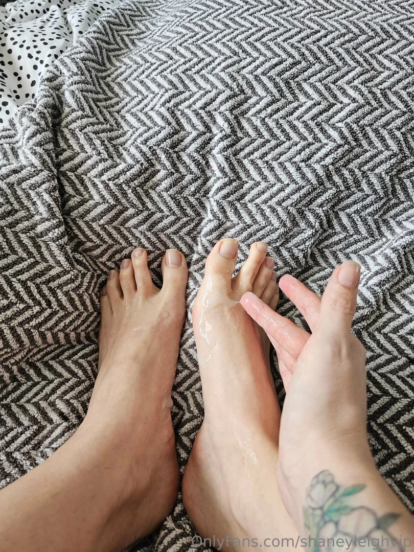 When he finishes on your feet 