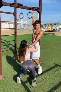 Omg beach day turned into a steamy surprise today something really