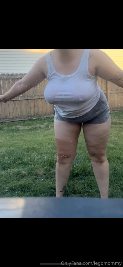 Had a wet t shirt contest in my back yard and i think i won i hope the 